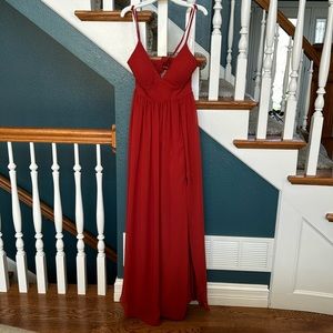 bridesmaid dress size 4, in the color cinnamon